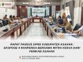 RAPAT PANSUS DPRD KABUPATEN ASAHAN: EKSPOSE 4 RANPERDA BERSAMA MITRA KERJA DARI PEMKAB ASAHAN